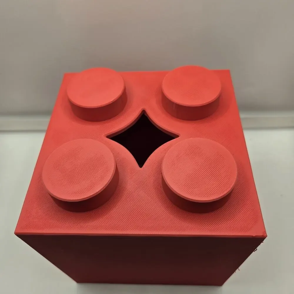 Lego tissue box cover, 3d Printed Art.